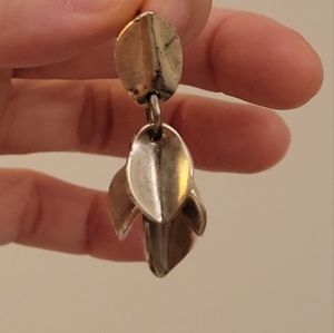 Giles & Brother dangle leaf earrings (shortened)